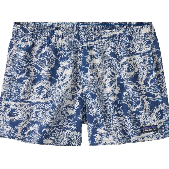 New Women’s Patagonia Barely Baggies Shorts 2-1/2 in Size Medium Endless Blue - Picture 1 of 5